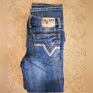 Salvage Indigo Relaxed Boy's Jeans - 12R